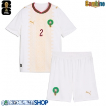 Maglie da calcio Marocco Achraf Hakimi #2 Seconda Maglia Bambino Mondiali 2026  Manica Corta (+ Pantaloni corti)
